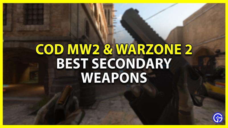 best secondary weapon to use in cod warzone 2