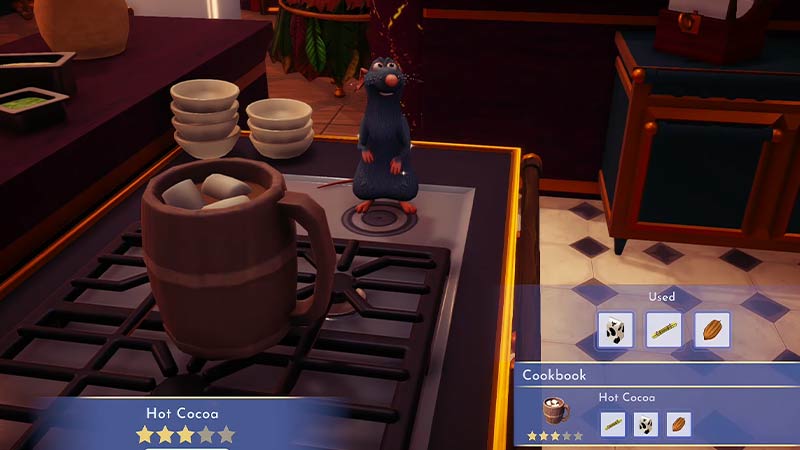 Cook Hot Cocoa in Disney Dreamlight Valley
