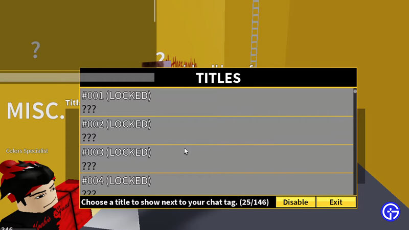 How to equip a title in Blox Fruits