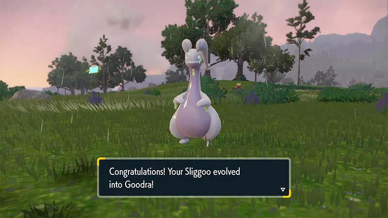 Sliggoo into Goodra in Pokemon SV