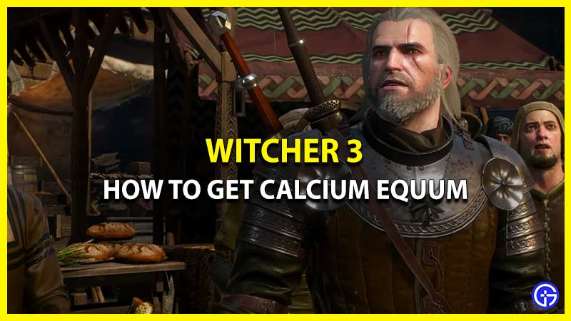 Get Calcium Equum Witcher 3