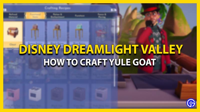 Craft Yule Goat in Disney Dreamlight Valley