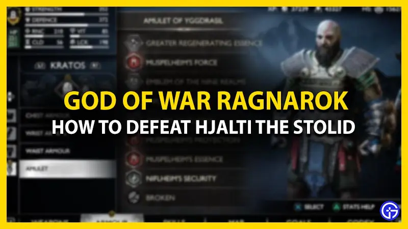 Defeat Hjalti the Stolid in God of War Ragnarok