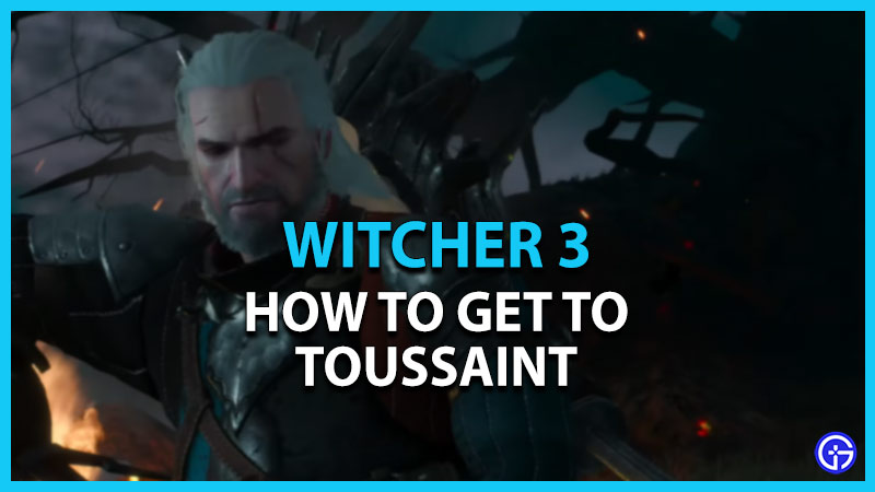 how to get to toussaint witcher 3