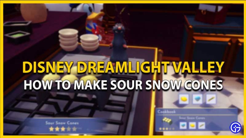 Make Sour Snow Cones in Disney Dreamlight Valley