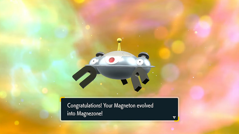 Magneton into Magnezone in Pokemon SV