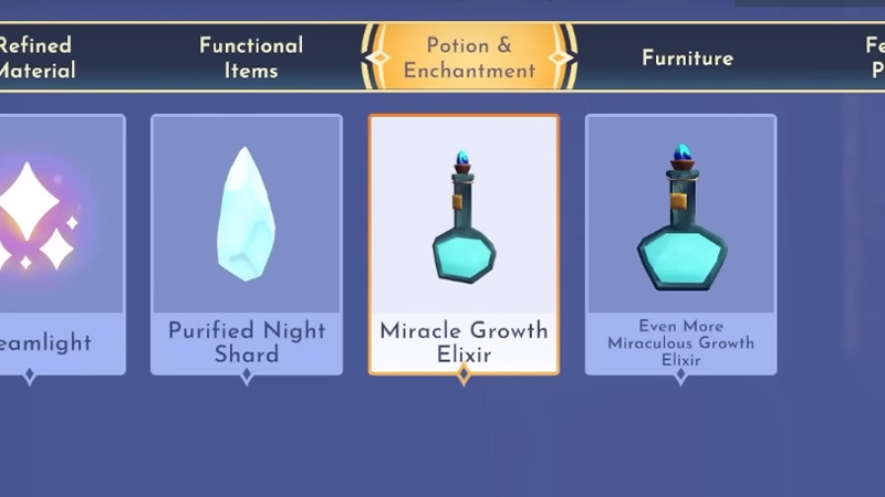 Make Miracle Enchantments in Disney Dreamlight Valley