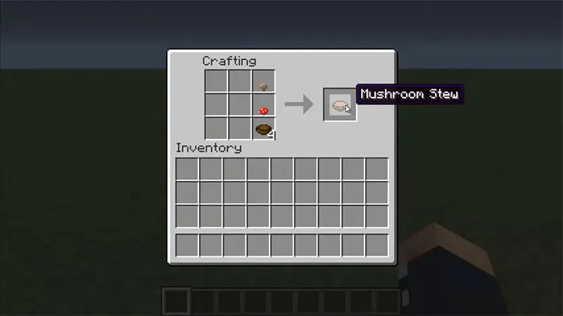 Make Mushroom Stew in Crafting Menu