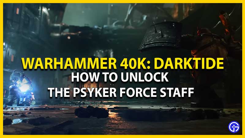 Psyker Force Staff in WH40K Darktide