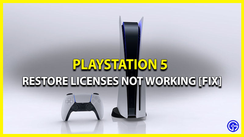Restore Licenses Not working on PS5