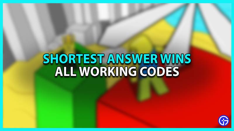 All Working Codes in Shortest Answer Wins