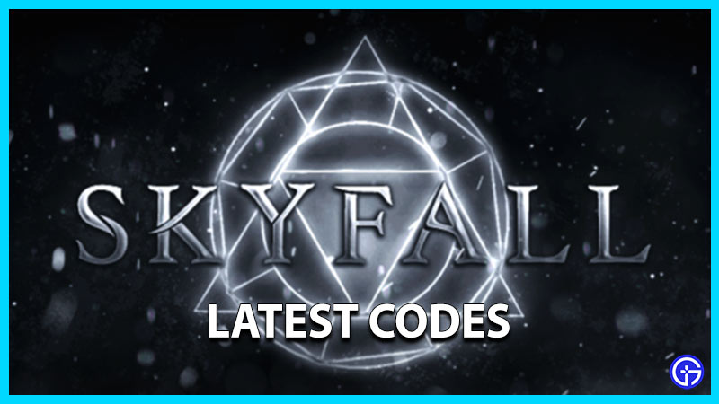 skyfall codes roblox