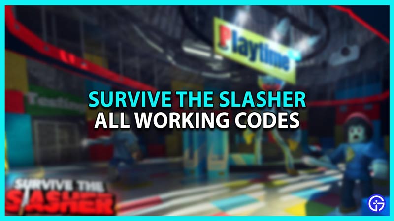 Survive the Slasher all working codes