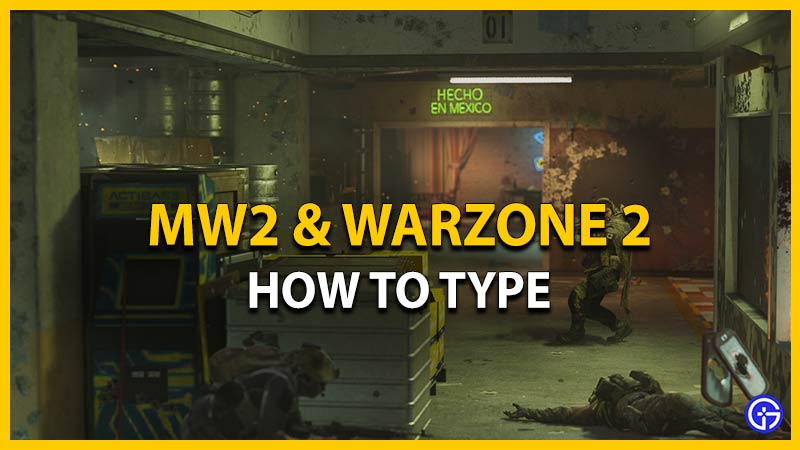 how to type warzone 2 mw2