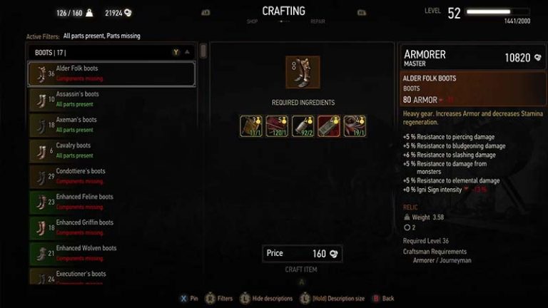 How To Upgrade Weapons And Armor in Witcher 3