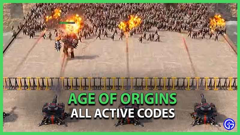 Age Of Origins Gift Codes