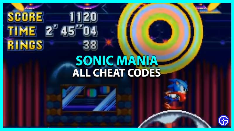 All Sonic Mania Cheat Codes
