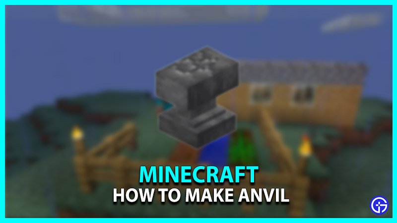 How To Make & Use Anvil In Minecraft