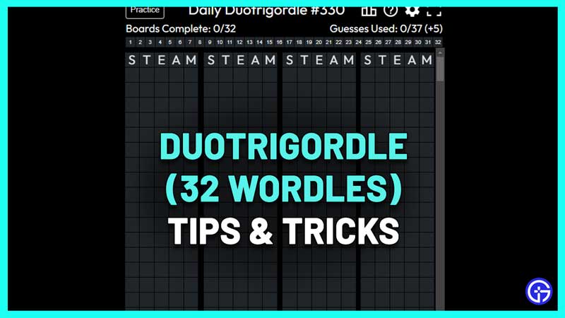 How to Play Duotrigordle