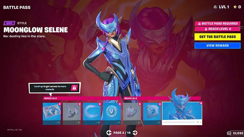 leaked skins fortnite moonglow selene