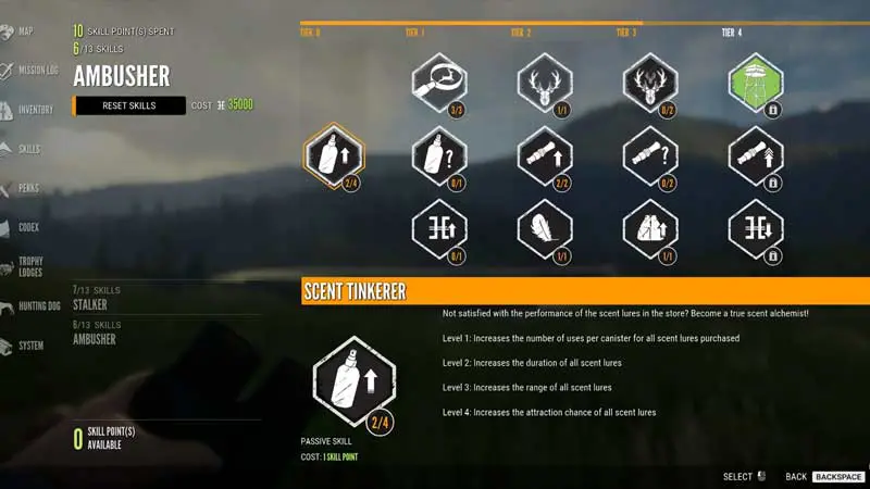 Ambusher Skill Tree