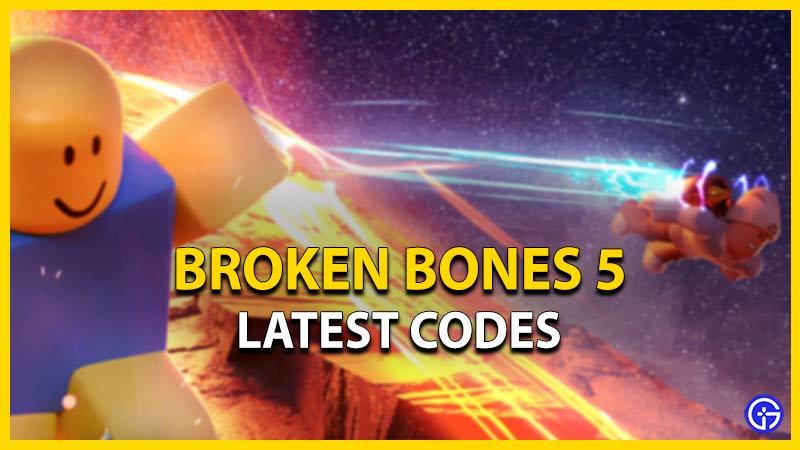 broken bones 5 roblox codes
