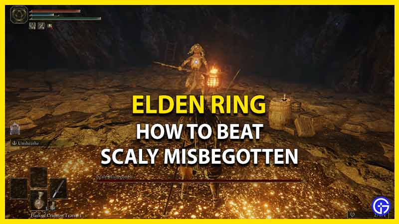 defeat scaly misbegotten elden ring