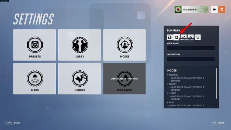 overwatch 2 how to join custom game code