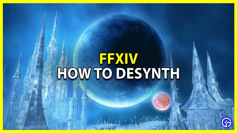 how to unlock and desynth items in ffxiv