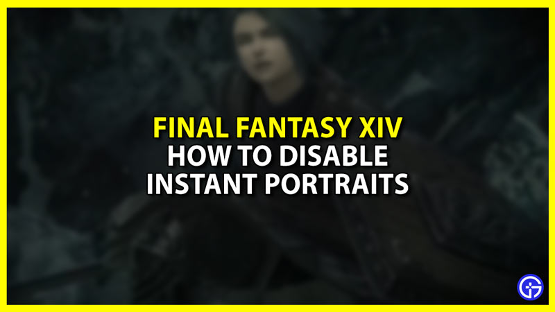 Disabling Instant Portraits in FFXIV