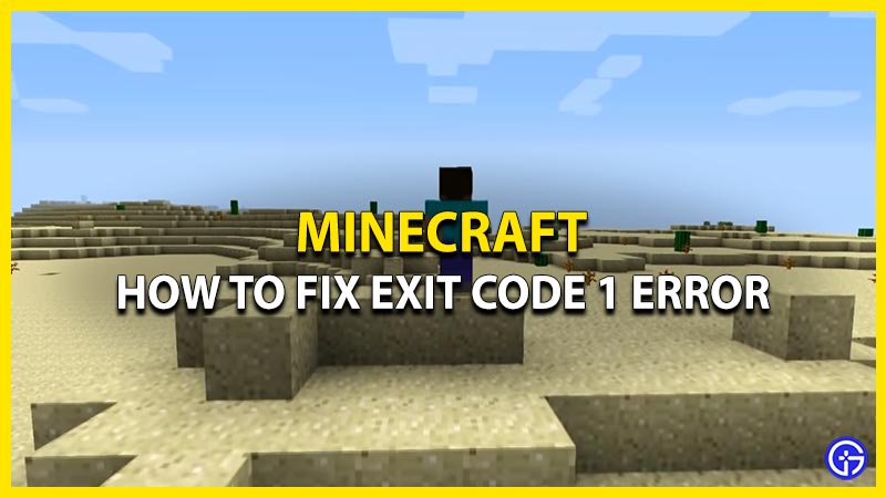 fix exit code 1 error minecraft