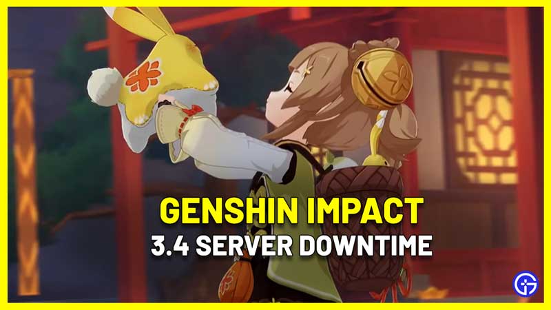 genshin impact server downtime 3.4