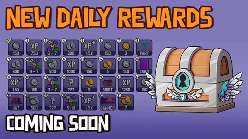 Earn Gold Coins in Daily Rewards
