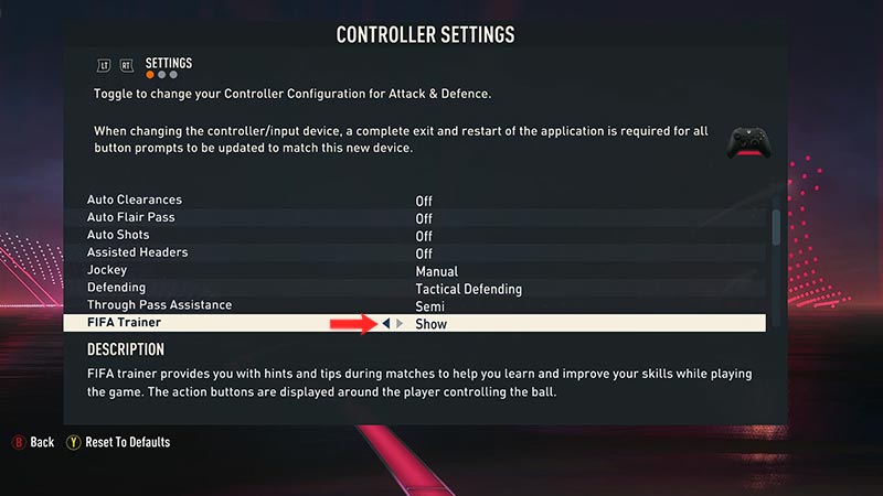 how to disable trainer in FIFA 23 