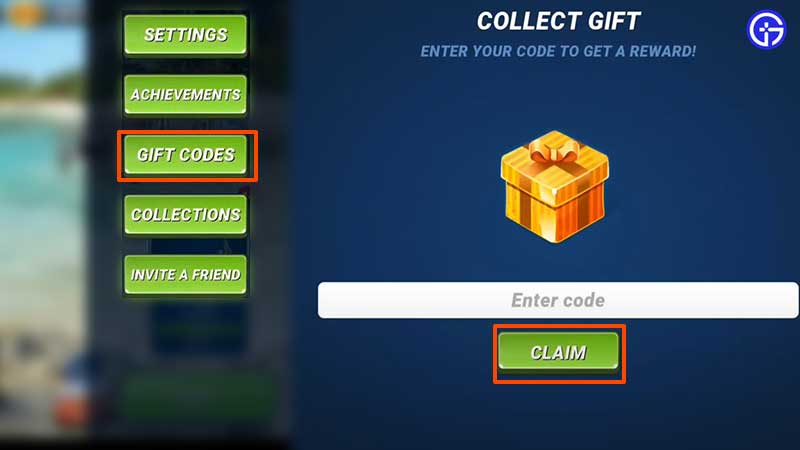 how to redeem gift codes fishing clash 