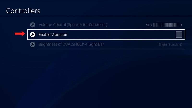 ps4 turn off vibration 