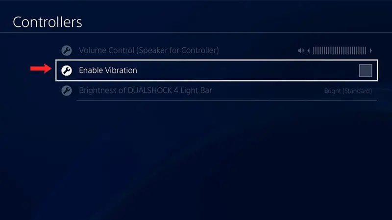 ps4 turn off vibration 