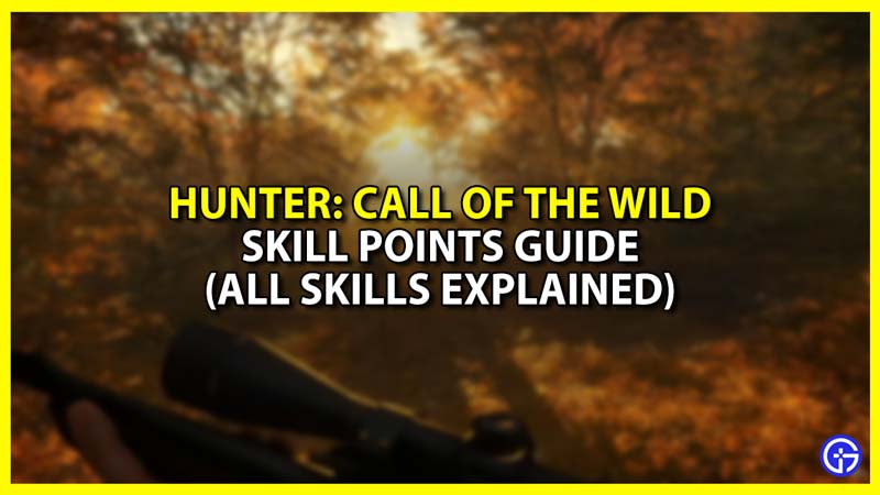 Skill Points and All Skills Explained in Hunter Call of the Wild