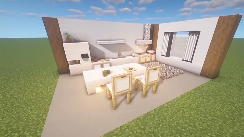 modern kitchen minecraft 