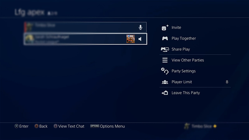 party chat not working ps4 and ps5 