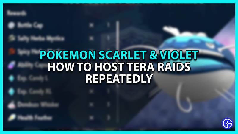 How to Host Raids Repeatedly in Pokemon Scarlet and Violet