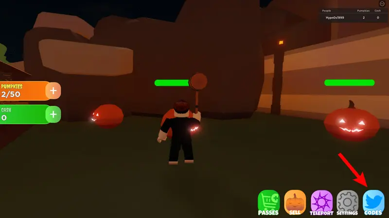 Redeem Codes is Pumpkin Smashing Simulator