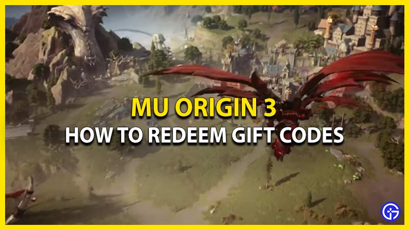 Redeem MU Origin 3 Gift Codes