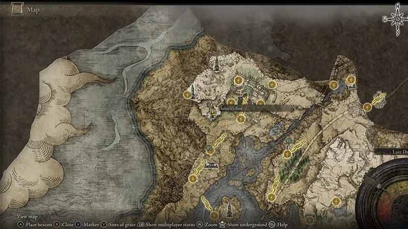 Seluvis Rise Location on Elden Ring Map