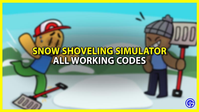 All Snow Shoveling Simulator Codes