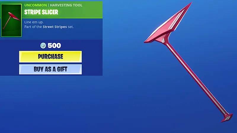 stripe slicer ruby skin fortnite 