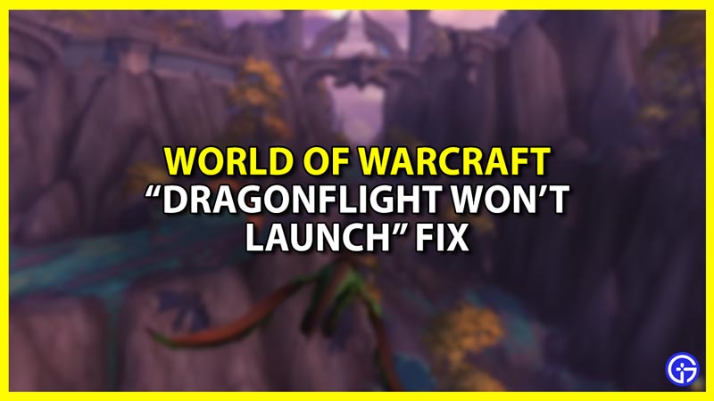 How to Fix World of Warcraft Dragonflight won't launch error