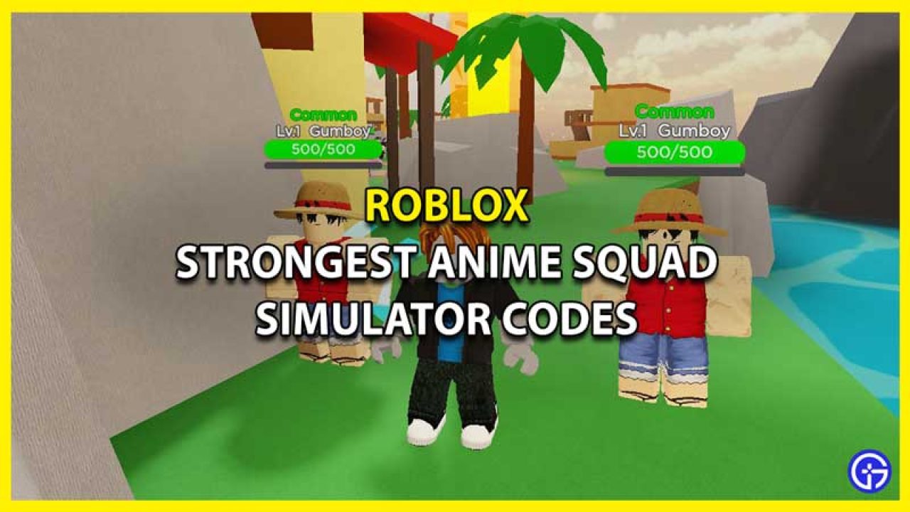 Strongest Anime Squad Simulator Codes  Roblox