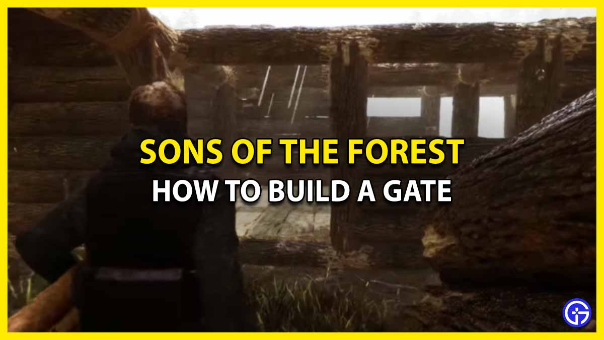 Make a Door Gate to lock it in Sons of the Forest