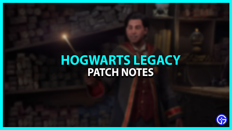 Hogwarts Legacy Patch Notes For February 14, 2023